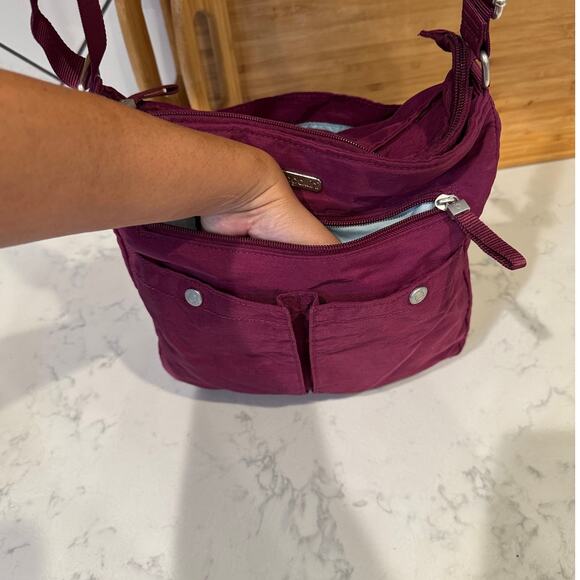 Everywhere bagg with RFID Baggalline magenta adjustable crossbody bag travel casual lots of pockets